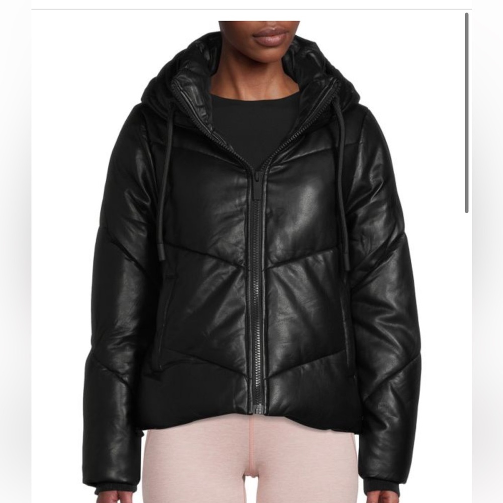 Andrew Marc faux leather puffer